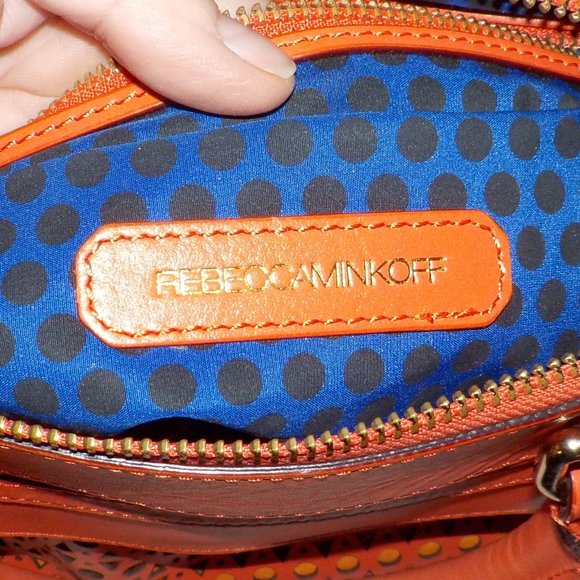 Rebecca Minkoff large orange shoulder bag EUC - Picture 3 of 6